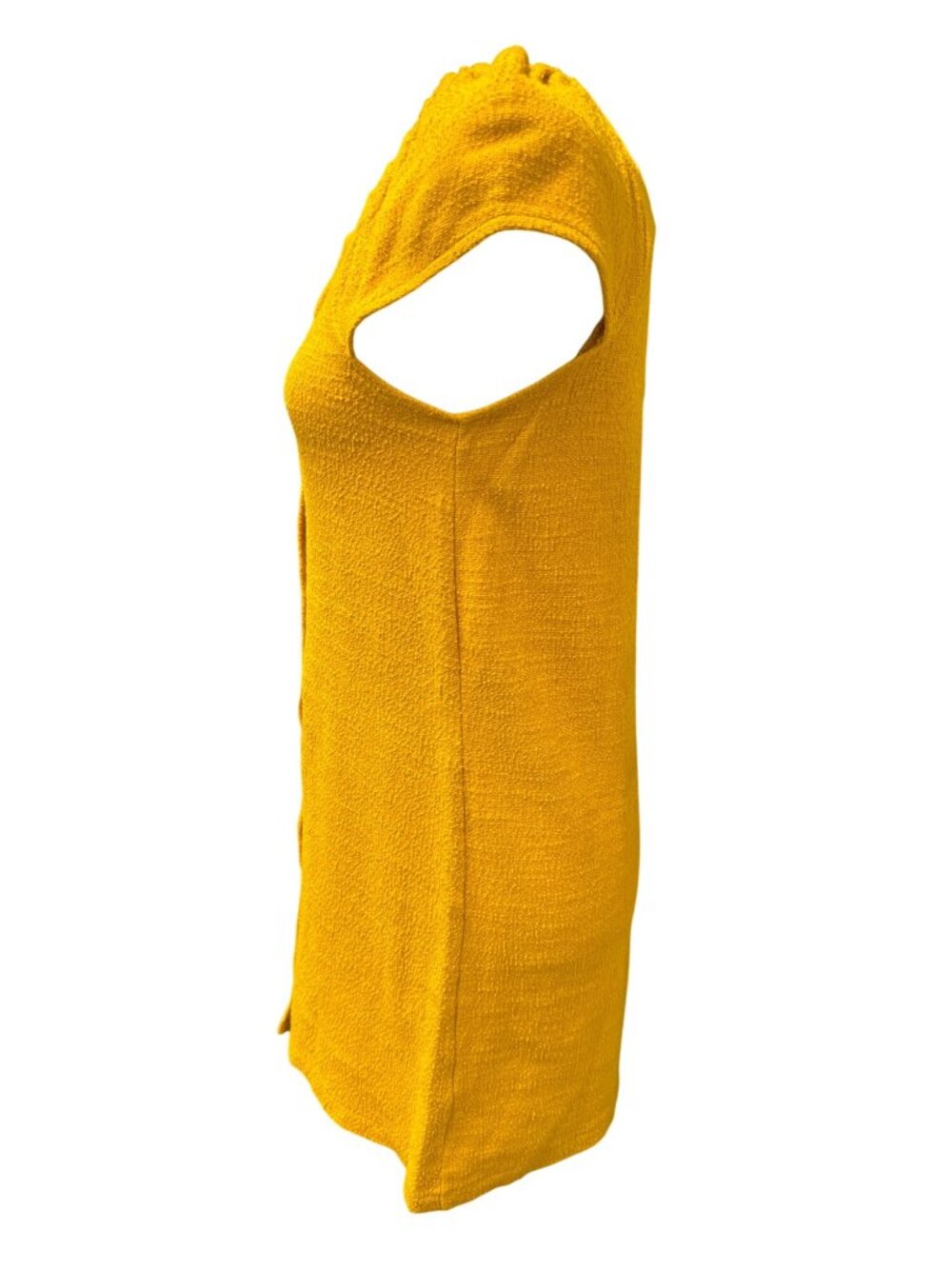 Madewell Texture & Thread Cap Sleeve Dress~Size XS~Tuscan Yellow Mini L18 10 - Picture 6 of 10